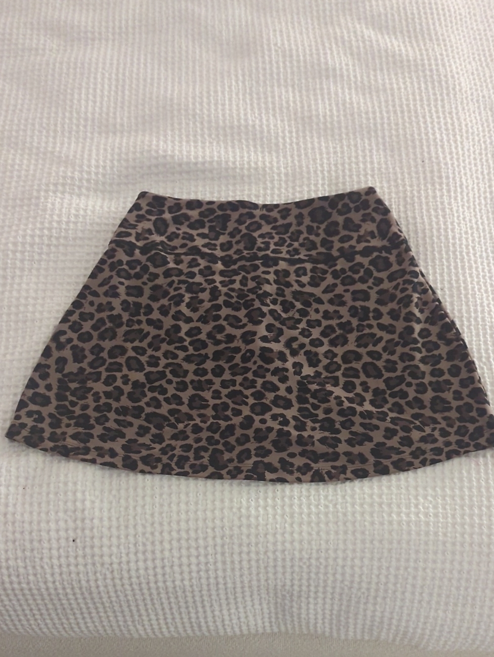 Abercrombie & Fitch YPB sculptLUX Lined Wrap Skort in Leopard Print - Size M - Picture 6 of 9
